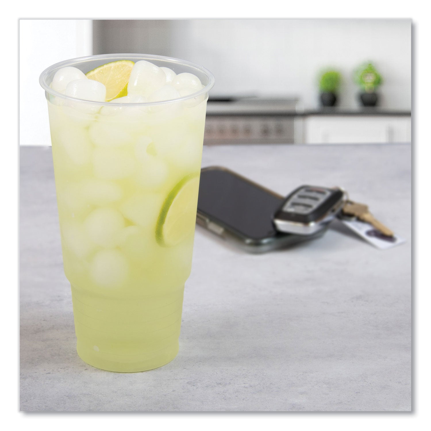 Conex ClearPro Plastic Cold Cups, Cold Cups, 32 oz, Clear, 25/Bag, 20 Bags/Carton