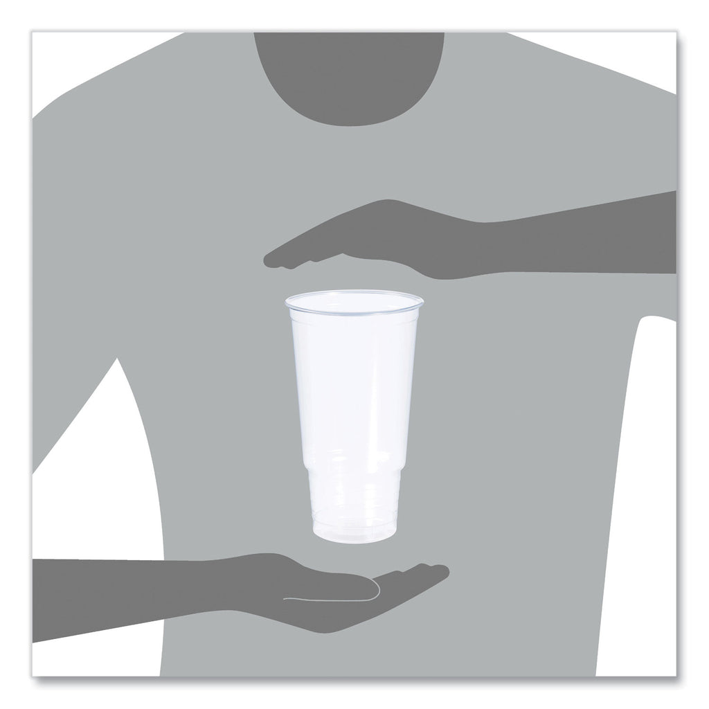 Conex ClearPro Plastic Cold Cups, Cold Cups, 32 oz, Clear, 25/Bag, 20 Bags/Carton