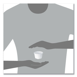 Paper Portion Cups, ProPlanet Seal, 3.25 oz, White, 250/Bag, 20 Bags/Carton