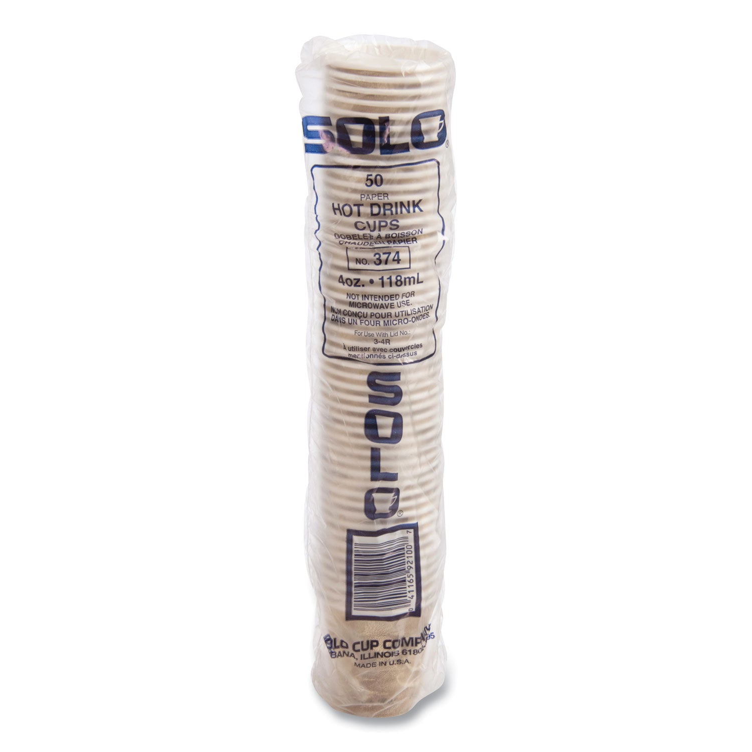 Single Sided Poly Paper Hot Cups, 4 oz, Mistique Design, 1,000/Carton