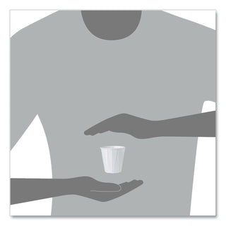 Paper Portion Cups, ProPlanet Seal, 3.5 oz, White, 100/Bag, 50 Bags/Carton