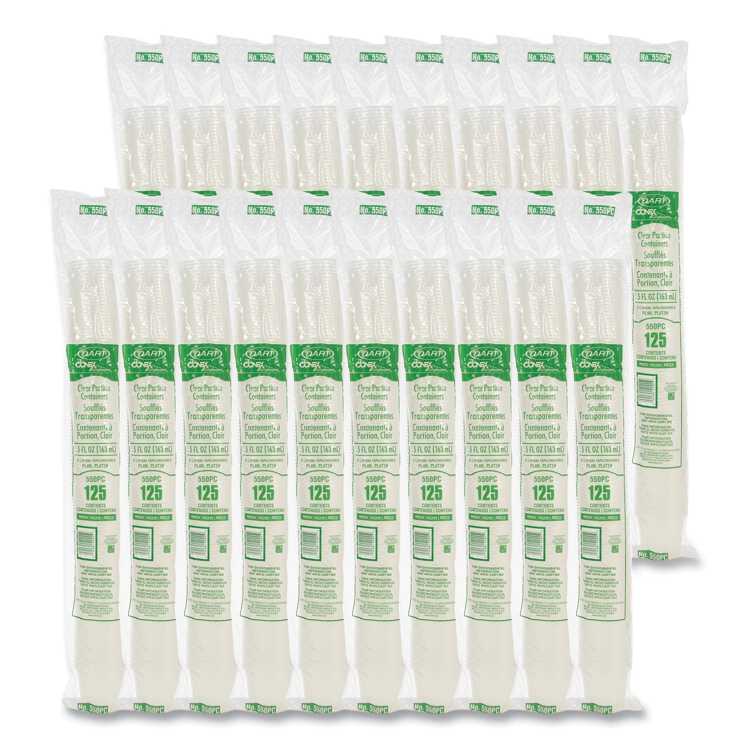 Conex Complements Portion/Medicine Cups, 5.5 oz, Translucent, 125/Bag, 20 Bags/Carton