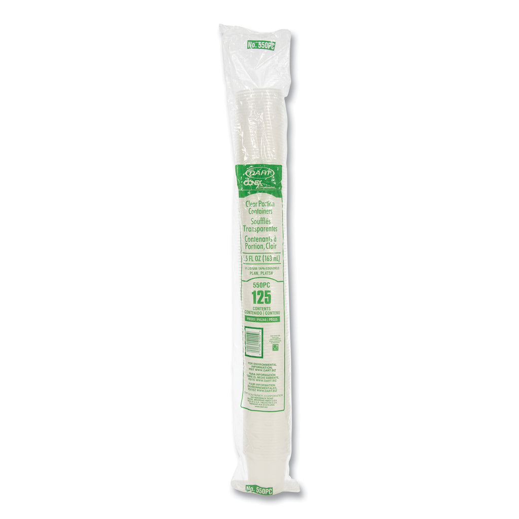 Conex Complements Portion/Medicine Cups, 5.5 oz, Translucent, 125/Bag, 20 Bags/Carton