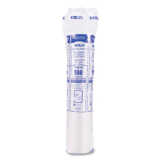 Straw-Slot Cold Cup Lids, Fits 9 oz to 20 oz Cups, Clear, 100/Sleeve, 10 Sleeves/Carton