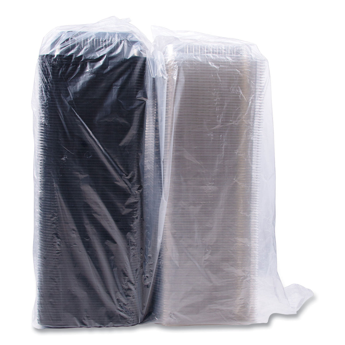 Dinner Box, 1-Comp, Black/Clear, 64oz, 11 1/2w x 8.05d x 2.95h, 100/Carton, Sold as 1 Carton, 100 Each per Carton