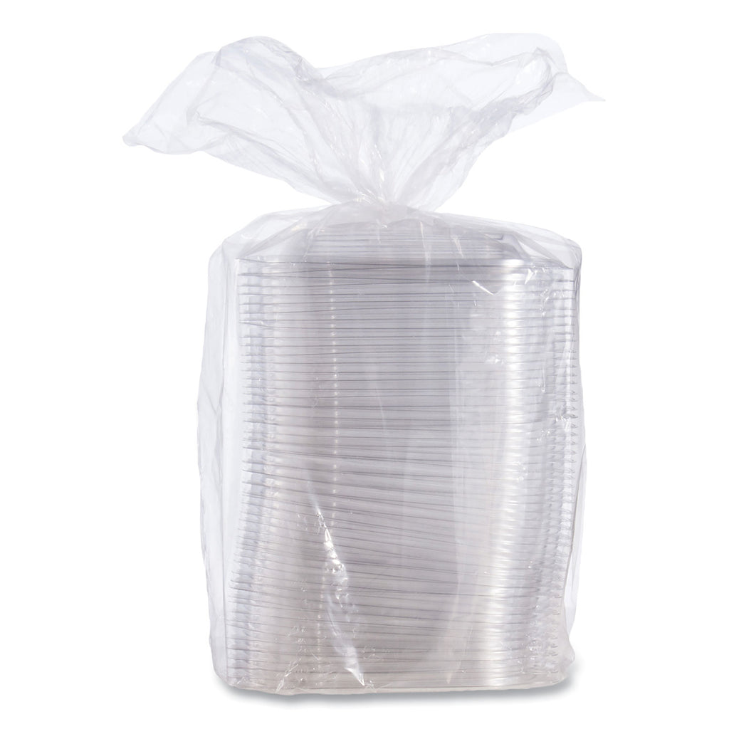 PresentaBowls Pro Clear Square Lids for 24-32 oz Bowls, 8.5 x 8.5 x 0.5, Clear, Plastic, 63/Bag, 4 Bags/Carton