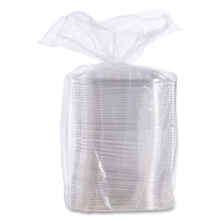 PresentaBowls Pro Clear Square Lids for 24-32 oz Bowls, 8.5 x 8.5 x 0.5, Clear, Plastic, 63/Bag, 4 Bags/Carton