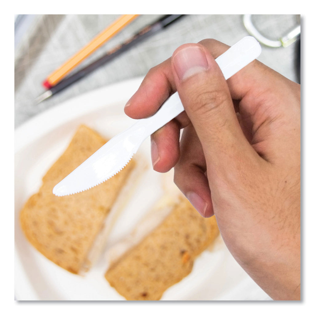 bonus-polypropylene-cutlery-knife-white-5-1000-carton_dcck5bw - 5