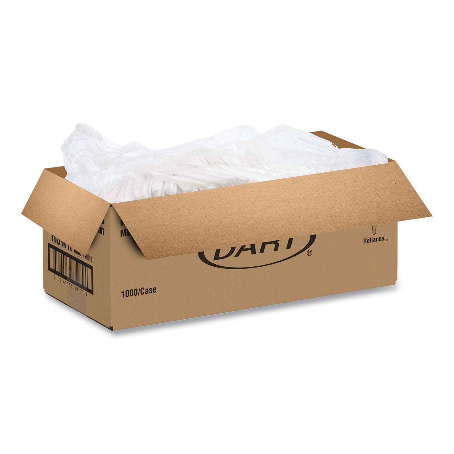 Reliance Mediumweight Cutlery, Standard Size, Knife, Bulk, White, 1,000/Carton