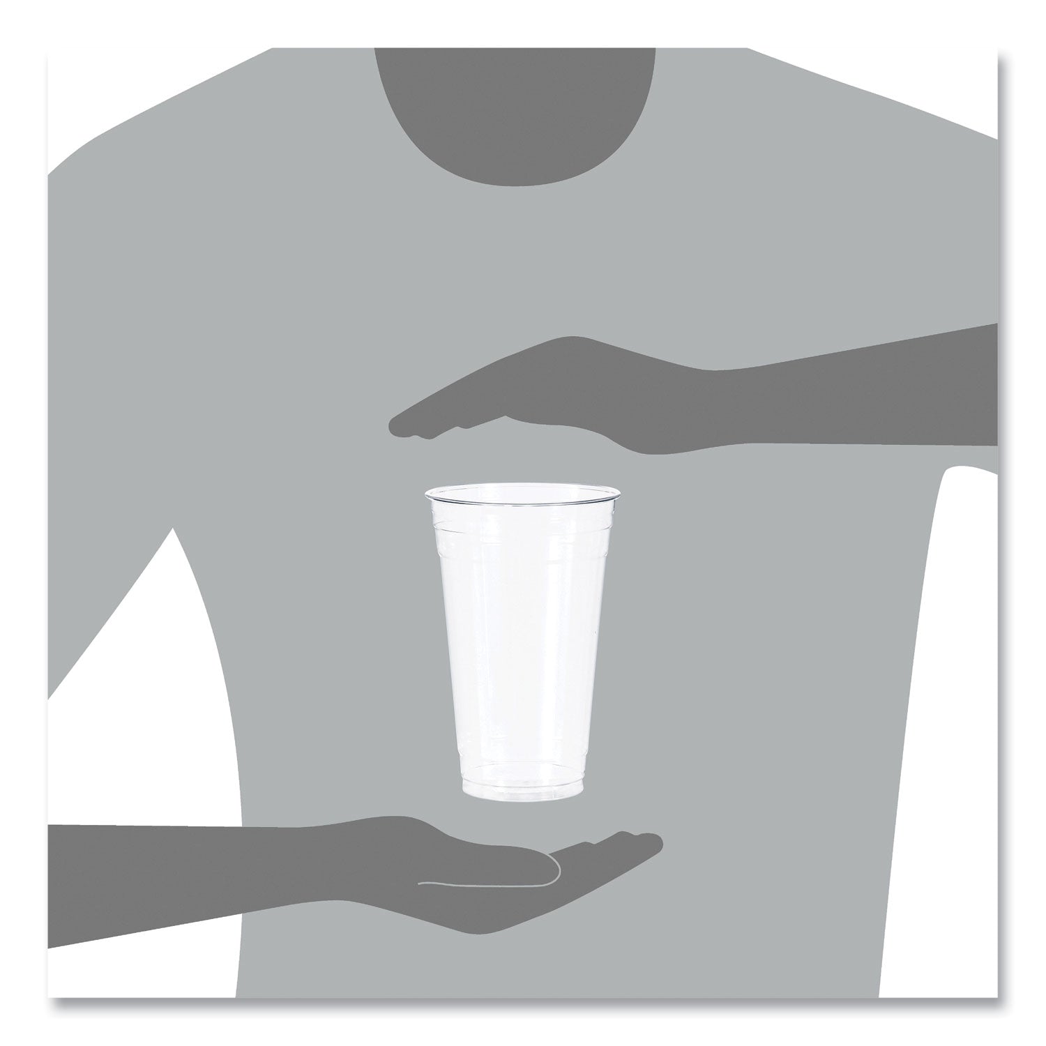 Ultra Clear PET Cold Cups, 24 oz, Clear, 50/Sleeve, 12 Sleeves/Carton