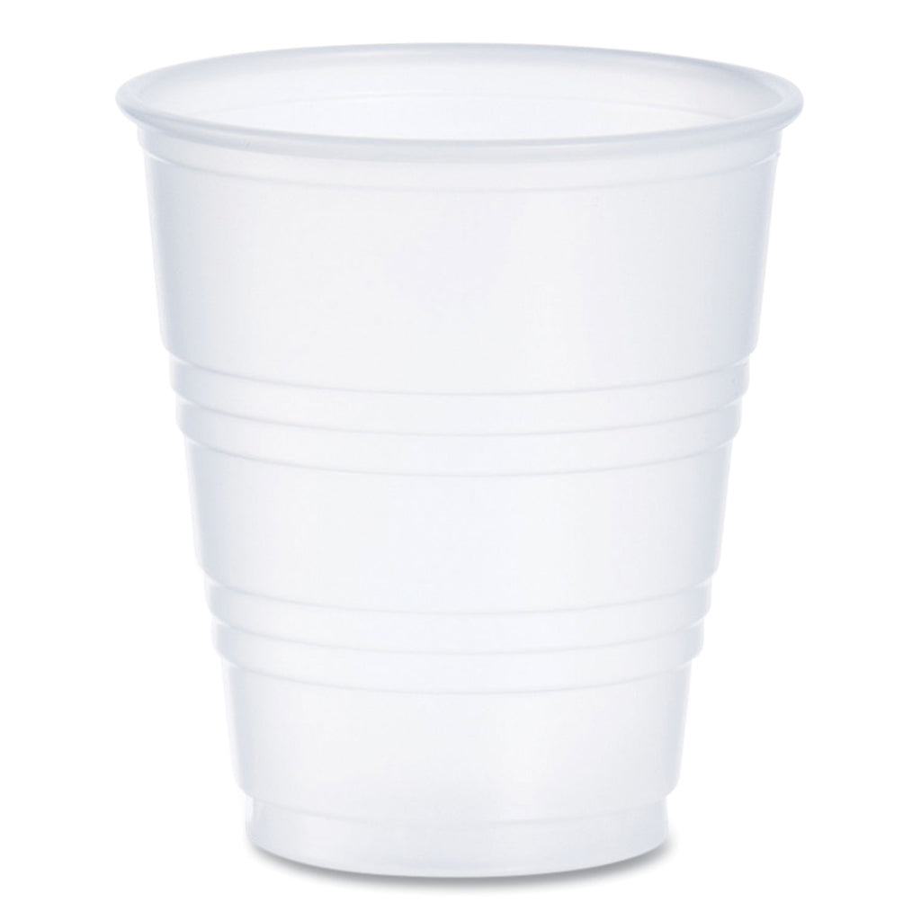 High-Impact Polystyrene Cold Cups, 5 oz, Translucent, 100/Pack