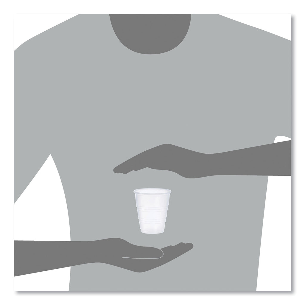 High-Impact Polystyrene Cold Cups, 5 oz, Translucent, 100/Pack