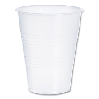 High-Impact Polystyrene Cold Cups, 9 oz, Translucent, 100 Cups/Sleeve, 25 Sleeves/Carton