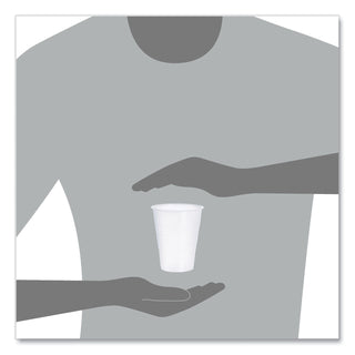 High-Impact Polystyrene Cold Cups, 9 oz, Translucent, 100 Cups/Sleeve, 25 Sleeves/Carton