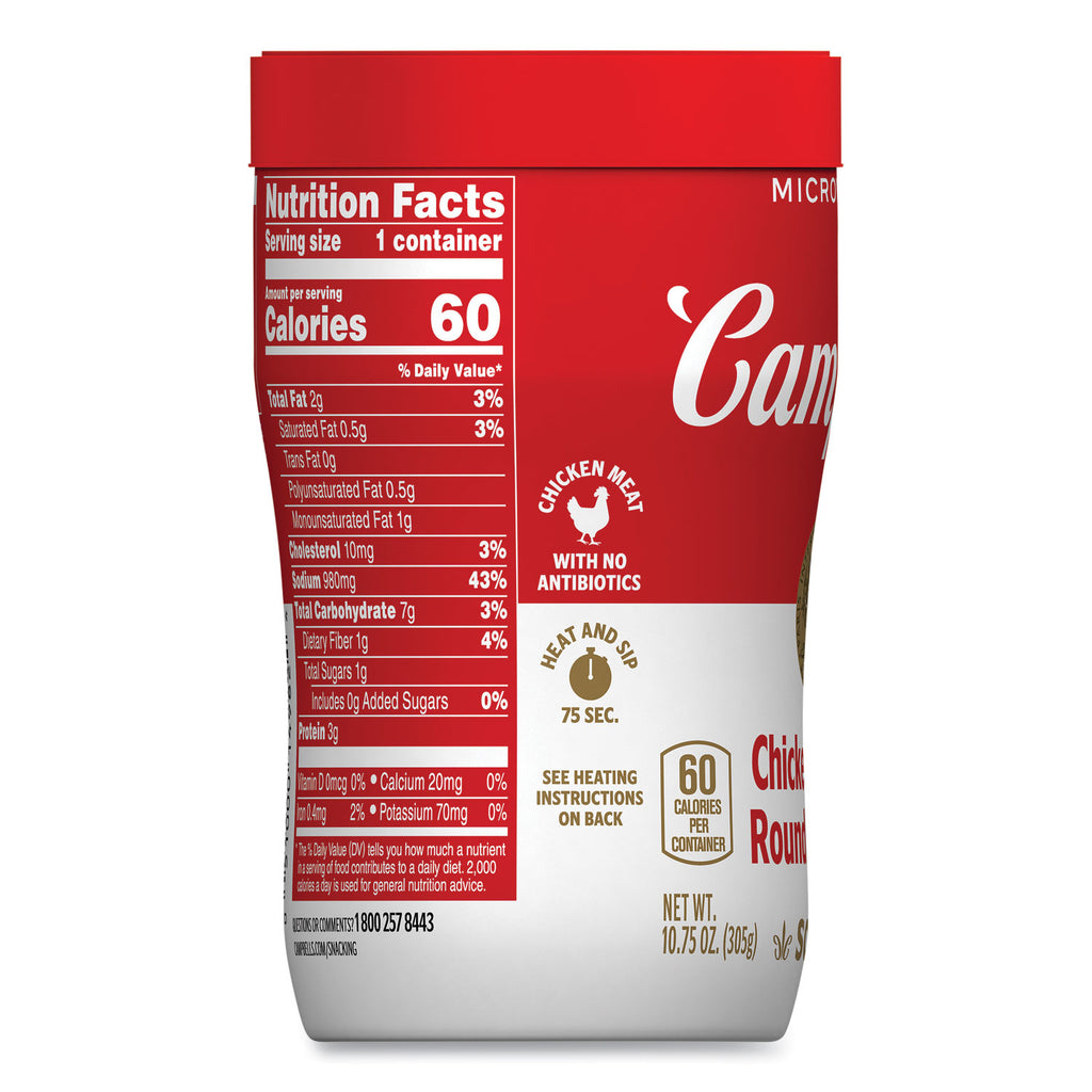 Soup On The Go Chicken with Mini Noodles, 10.75 oz Cup, 8/Carton, Ships in 1-3 Business Days