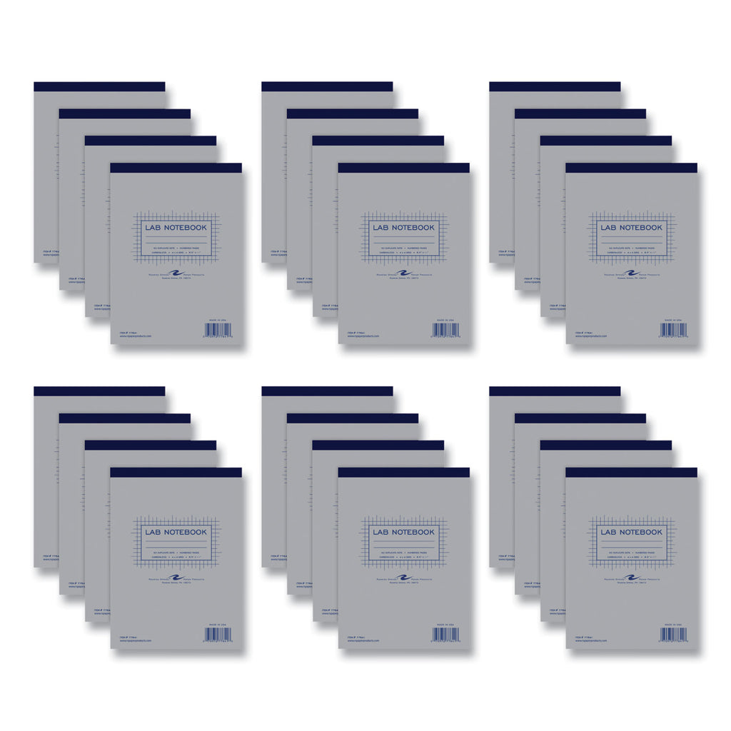 lab-and-science-carbonless-notebook-quad-rule-4-sq-in-gray-cover-100-85-x-11-sheets-24-ctships-in-4-6-business-days_roa77641cs - 1