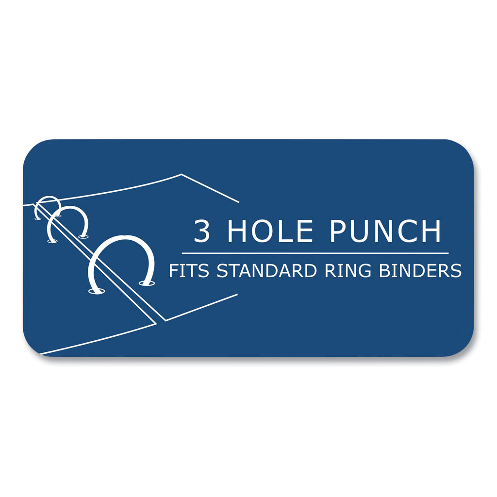 Loose Leaf Paper, 8.5 x 11, 3-Hole Punched, College Rule, White, 100 Sheets/Pack, 48 Packs/Carton, Ships in 4-6 Business Days
