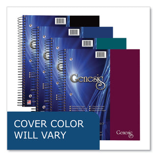 Genesis Notebook, 5-Subject, Medium/College Rule, Randomly Asst Cover Color, (200) 11x9 Sheets, 12/CT, Ships in 4-6 Bus Days