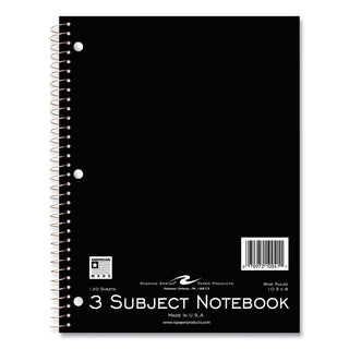 Subject Wirebound Promo Notebook, 3-Subject, Wide/Legal Rule, Asst Cover, (120) 10.5x8 Sheets, 24/CT, Ships in 4-6 Bus Days