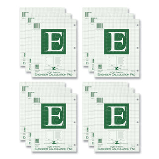 engineer-pad-05-margins-quad-rule-5-sq-in-1-sq-in-200-lt-green-85x11-sheets-pad-12-ct-ships-in-4-6-business-days_roa95389cs - 1