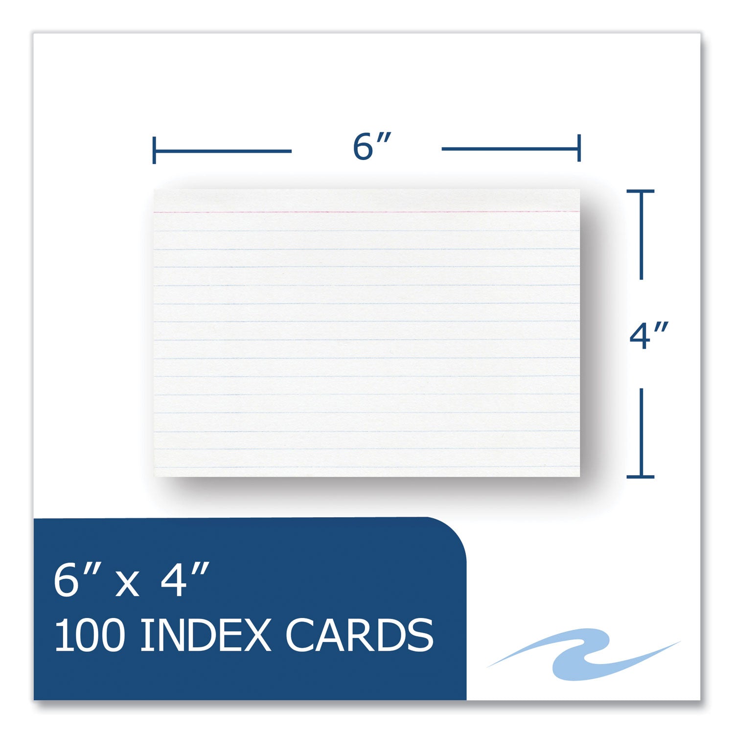Environotes Recycled Index Cards, Narrow Ruled, 4 x 6, White, 100 Cards, 36/Carton, Ships in 4-6 Business Days