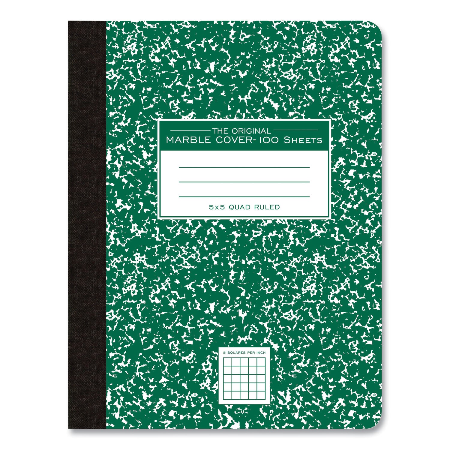 hardcover-composition-book-quadrille-5-sq-in-rule-green-marble-cover-100-975-x-75-sheet-24-ct-ships-in-4-6-bus-days_roa77255cs - 2