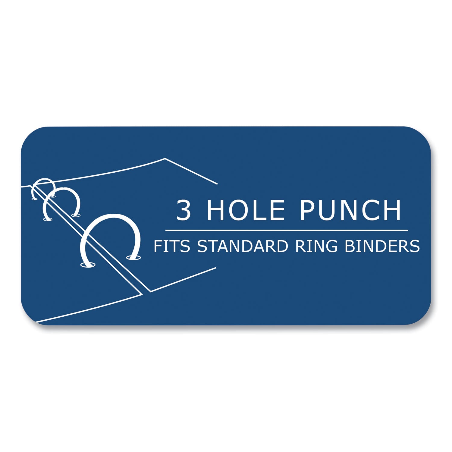 Filler Paper, 3-Hole, 8.5 x 11, College Rule, 100 Sheets/Pack, 24 Packs/Carton, Ships in 4-6 Business Days