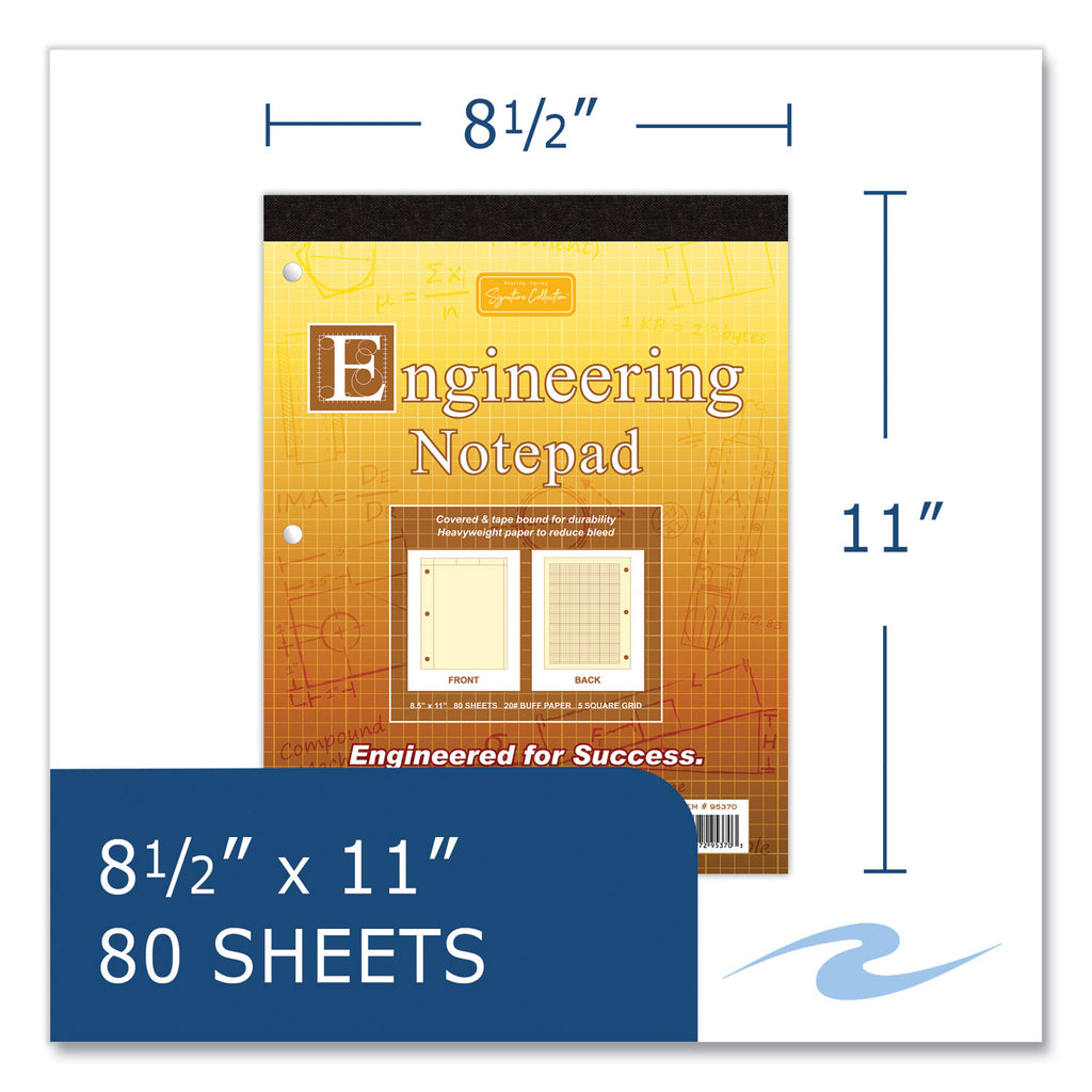 covered-engineering-pad-5-sq-in-quadrille-rule-80-buff-85-x-11-sheets-24-carton-ships-in-4-6-business-days_roa95370cs - 4