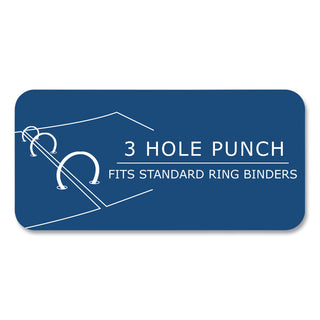 Loose Leaf Paper, 8.5 x 11, 3-Hole Punched, College Rule, White, 500 Sheets/Pack, 5 Packs/Carton, Ships in 4-6 Business Days