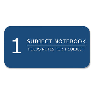 Subject Wirebound Notebook, 1-Subject, Medium/College Rule, Asst Cover, (70) 10.5 x 8 Sheets, 24/CT, Ships in 4-6 Bus Days