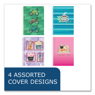 Lifenotes Wirebound Notebook, 1 Subject, Medium/College Rule, Asst Covers, (80) 7x5 Sheets, 24/CT, Ships in 4-6 Bus Days