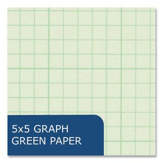 Engineer Filler Paper, 3-Hole, Frame Format/Quad Rule (5 sq/in, 1 sq/in) 500 Sheets/PK, 5/Carton, Ships in 4-6 Business Days