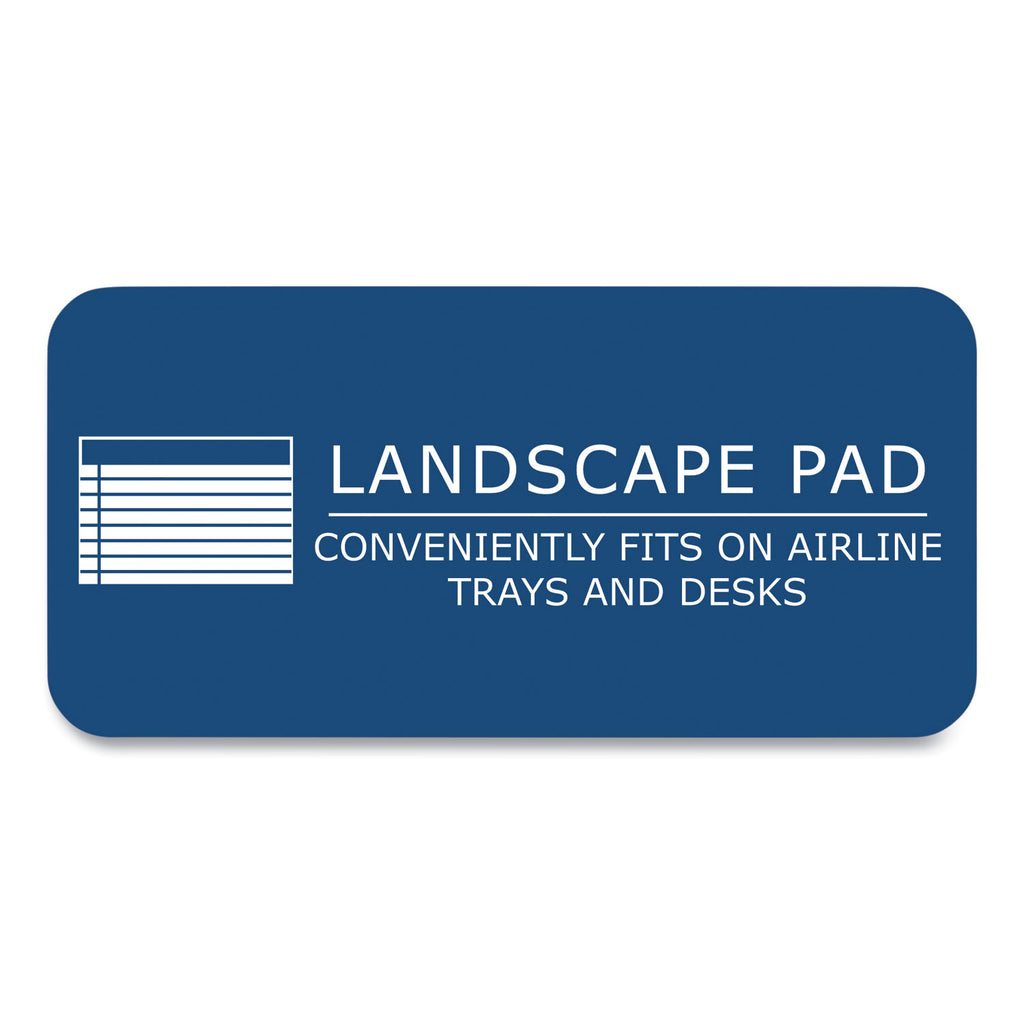 WIDE Landscape Format Writing Pad, Medium/College Rule, 40 White 11 x 9.5 Sheets, 18/Carton, Ships in 4-6 Business Days