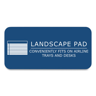 WIDE Landscape Format Writing Pad, Medium/College Rule, 40 White 11 x 9.5 Sheets, 18/Carton, Ships in 4-6 Business Days