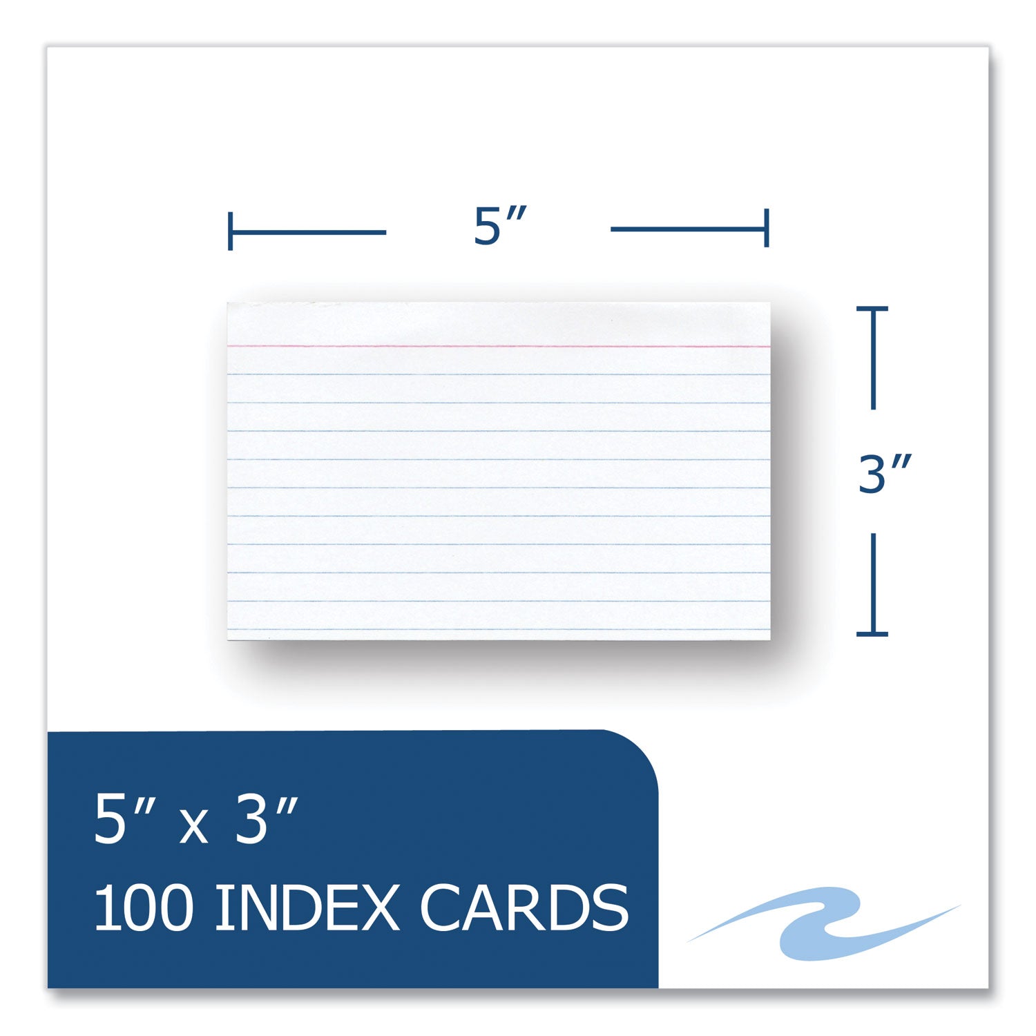 Environotes Recycled Index Cards, Narrow Rule, 3 x 5 White, 100 Cards, 36/Carton, Ships in 4-6 Business Days