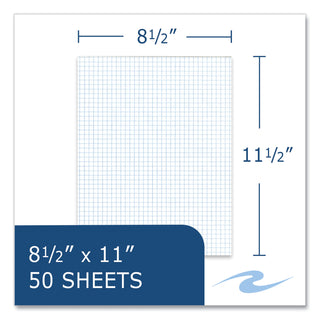 gummed-pad-4-sq-in-quadrille-rule-50-white-85-x-11-sheets-72-carton-ships-in-4-6-business-days_roa95160cs - 2