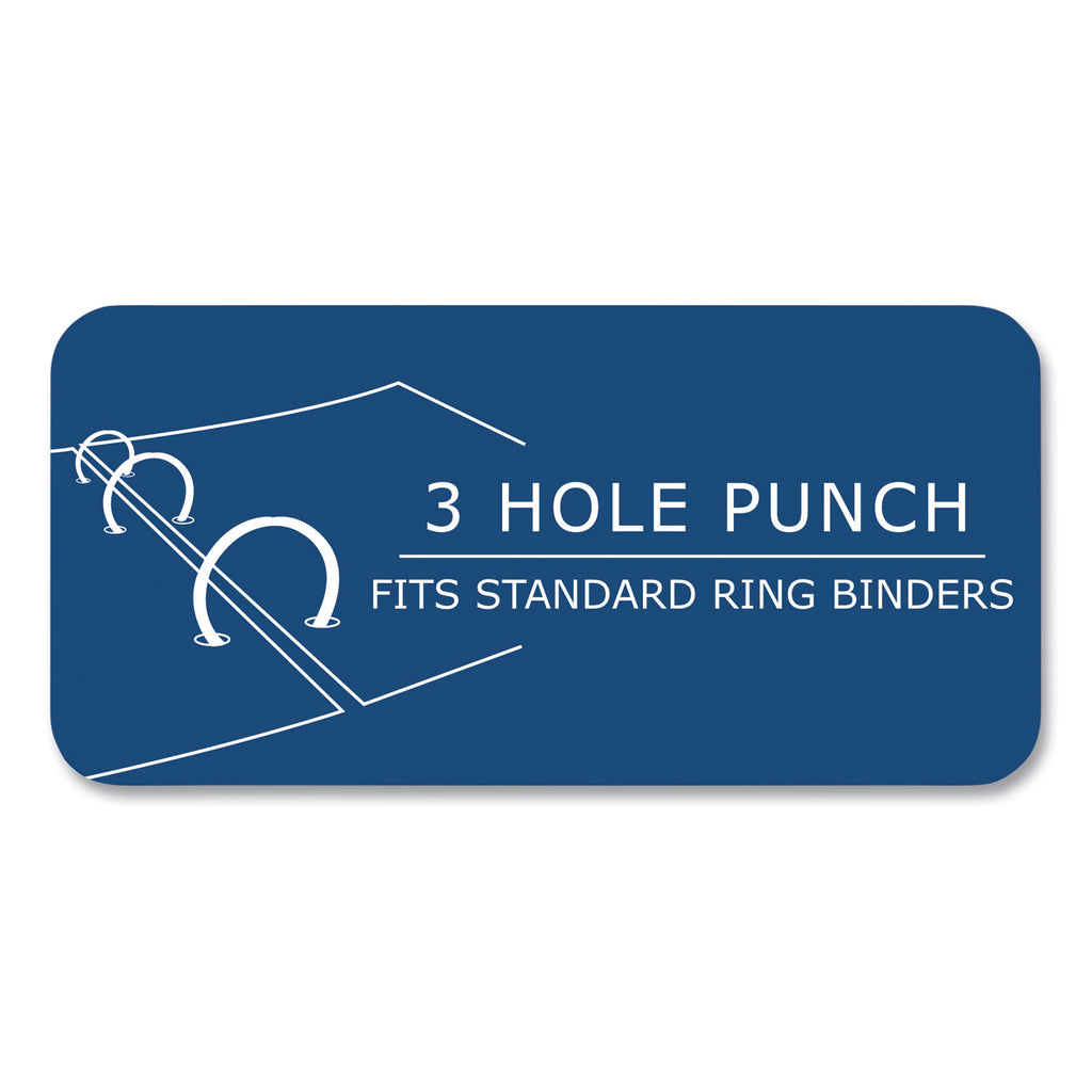 Graph Filler Paper, 3-Hole, 8.5 x 11, Quadrille: 5 sq/in, 80 Sheets/Pack, 24 Packs/Carton, Ships in 4-6 Business Days