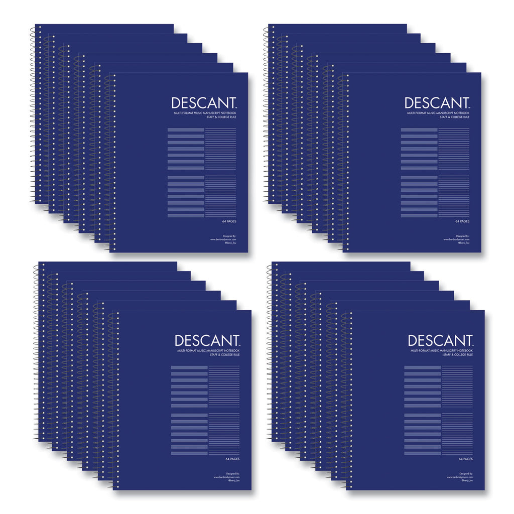 music-notebook-medium-college-rule-transcription-format-blue-cover-32-85-x-11-sheets-24-ct-ships-in-4-6-bus-days_roa11032cs - 1