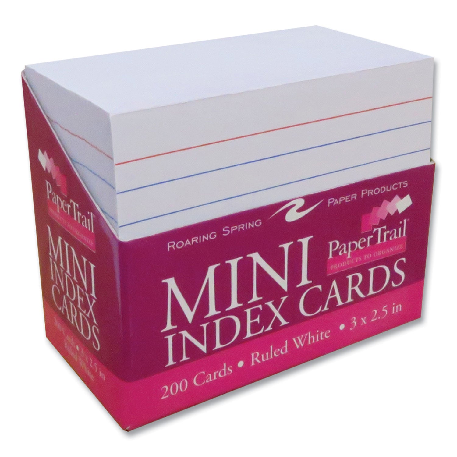 Trayed Index Cards, Narrow Ruled, 3 x 2.5, 200/Tray, 36/Carton, Ships in 4-6 Business Days