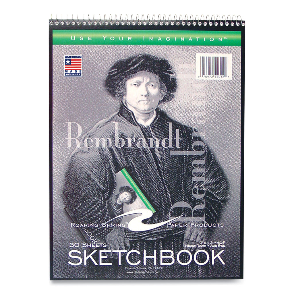 Sketch Pad, Unruled, Rembrandt Photography Cover, (30) 9 x 12 Sheets,12/Carton, Ships in 4-6 Business Days