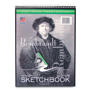 Sketch Pad, Unruled, Rembrandt Photography Cover, (30) 9 x 12 Sheets,12/Carton, Ships in 4-6 Business Days