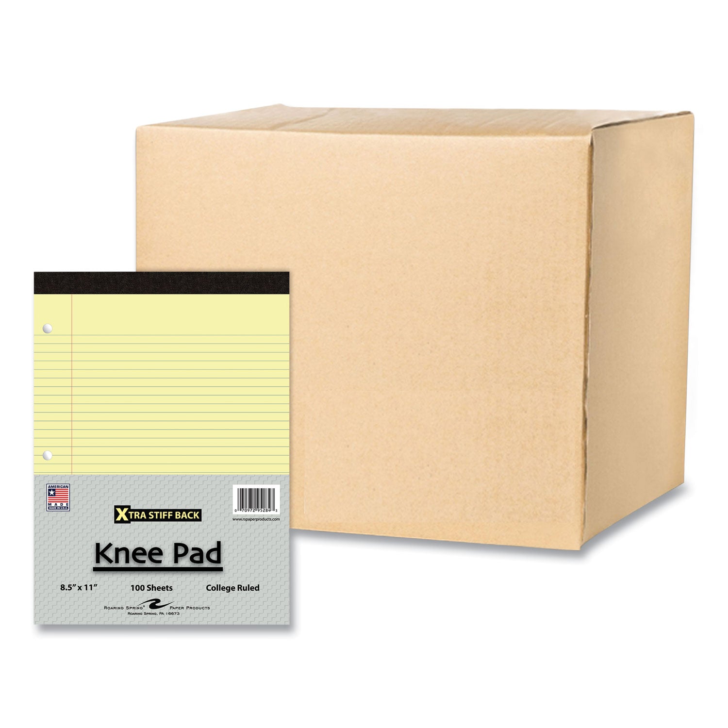 stiff-back-pad-medium-college-rule-100-canary-85-x-11-sheets-36-carton-ships-in-4-6-business-days_roa95284cs - 1