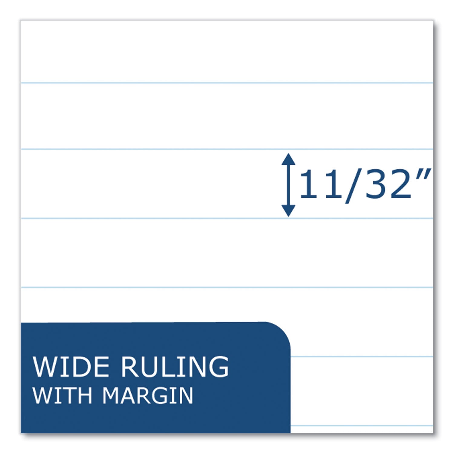 Examination Blue Book, Wide/Legal Rule, Blue Cover, (6) 8.5 x 7 Sheets, 1,000/Carton, Ships in 4-6 Business Days