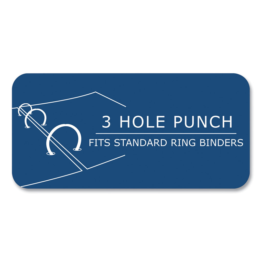 Filler Paper, 3-Hole, 8.5 x 11, College Rule, 170 Sheets/Pack, 12 Packs/Carton, Ships in 4-6 Business Days
