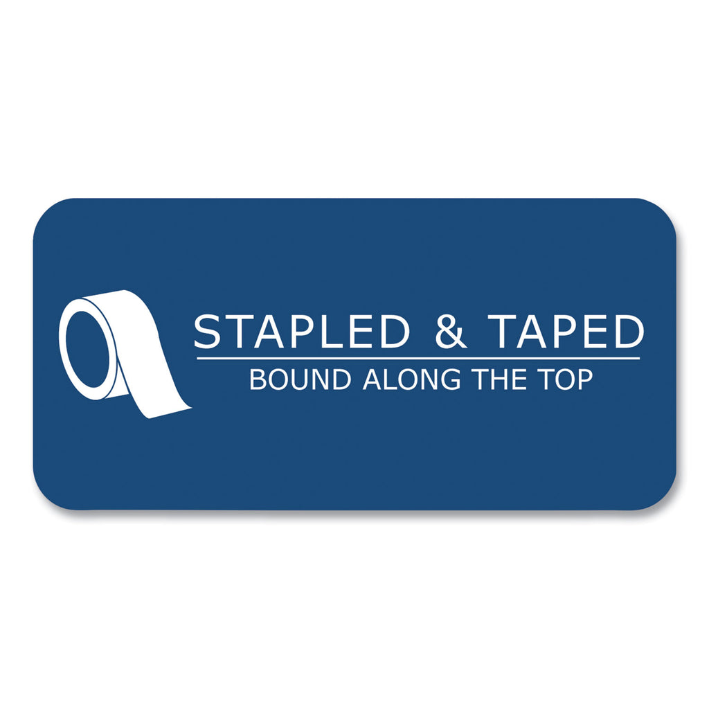 WIDE Landscape Format Writing Pad, Medium/College Rule, 40 White 11 x 9.5 Sheets, 18/Carton, Ships in 4-6 Business Days
