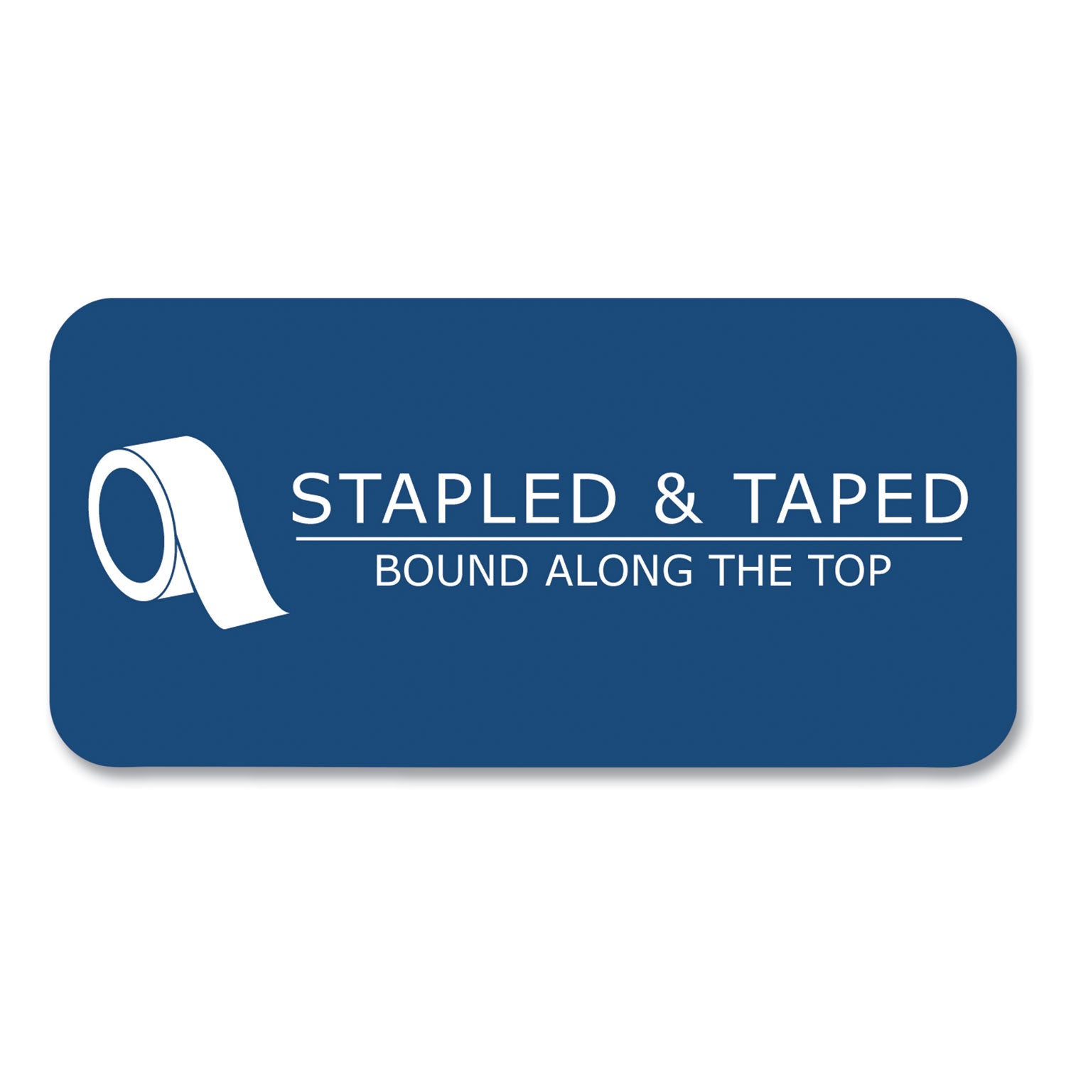 WIDE Landscape Format Writing Pad, Medium/College Rule, 40 White 11 x 9.5 Sheets, 18/Carton, Ships in 4-6 Business Days