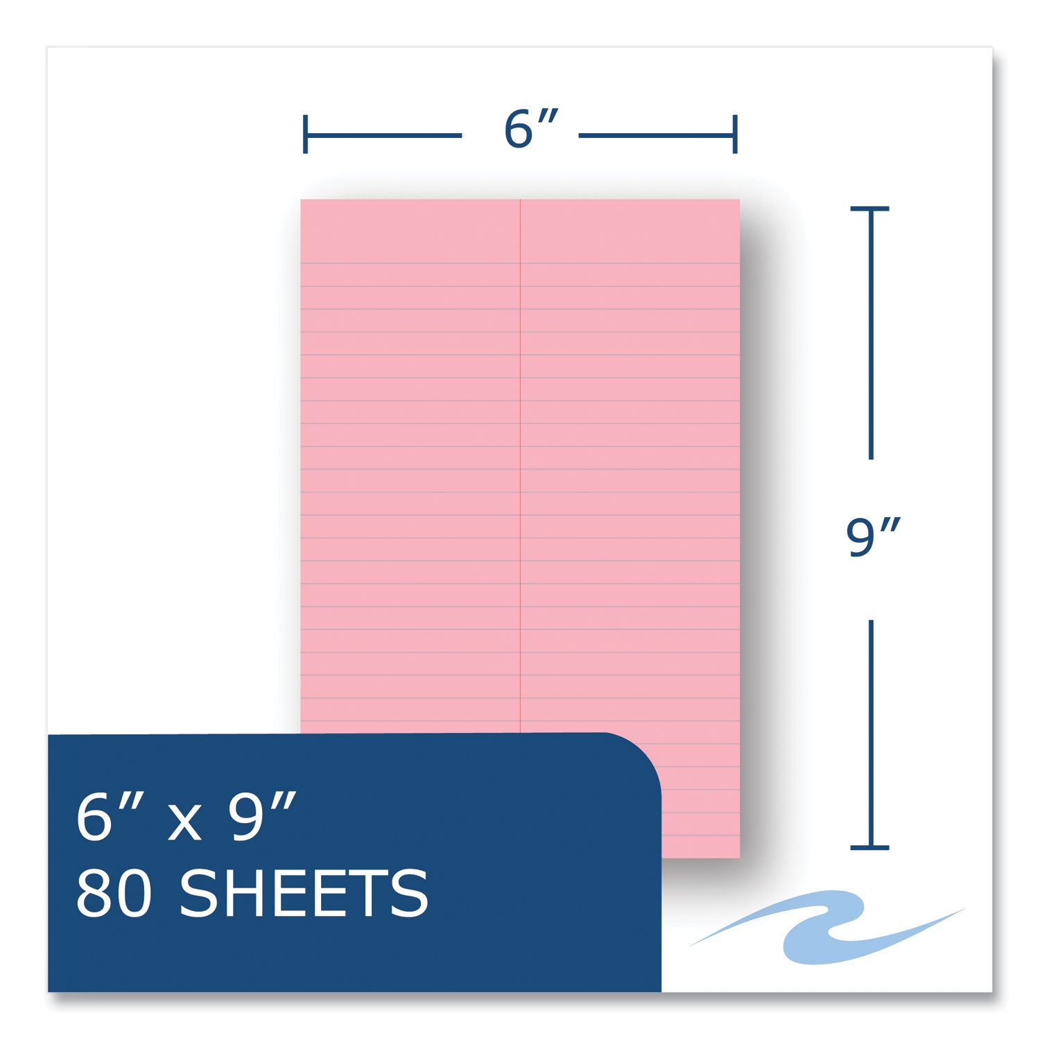 enviroshades-steno-pad-gregg-rule-white-cover-80-pink-6-x-9-sheets-24-pads-carton-ships-in-4-6-business-days_roa12254cs - 7