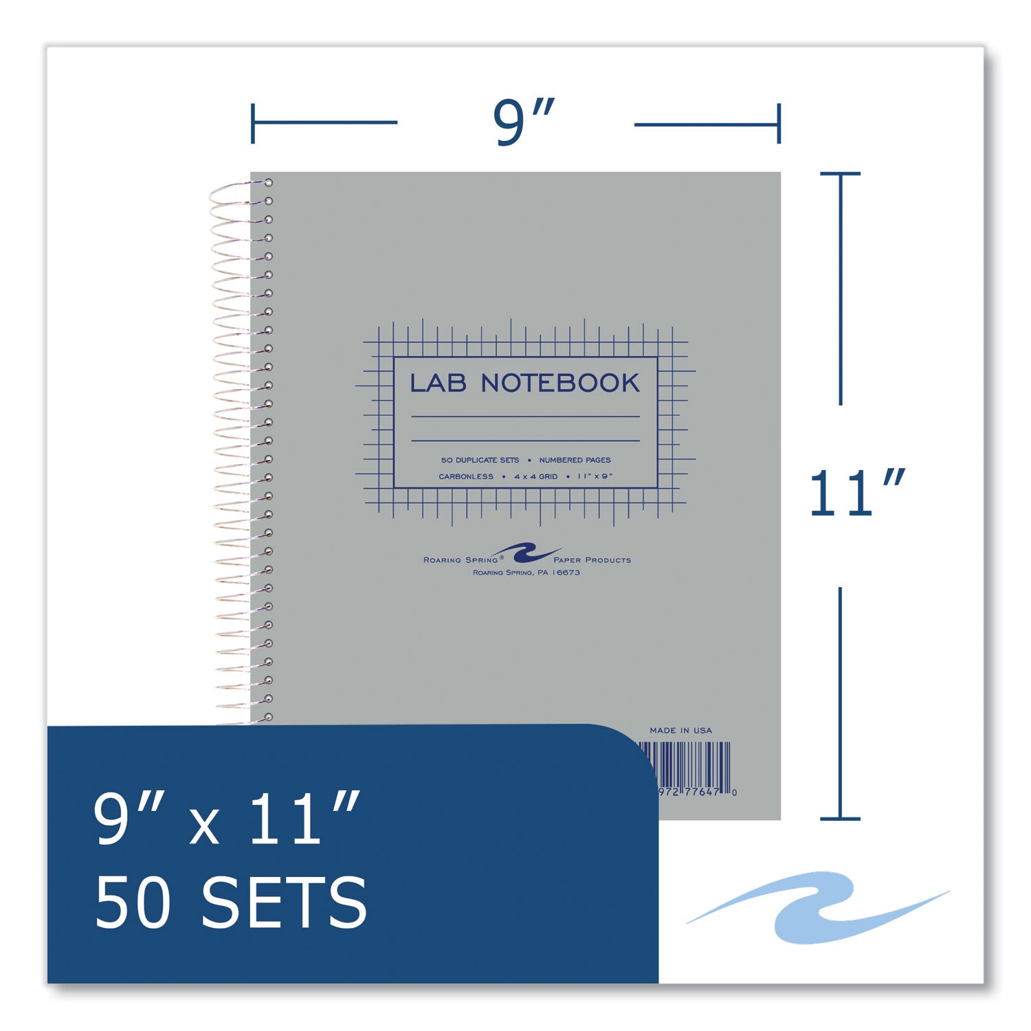 lab-and-science-carbonless-notebook-quad-rule-4-sq-in-gray-cover-100-11-x-9-sheets-12-ct-ships-in-4-6-business-days_roa77647cs - 6