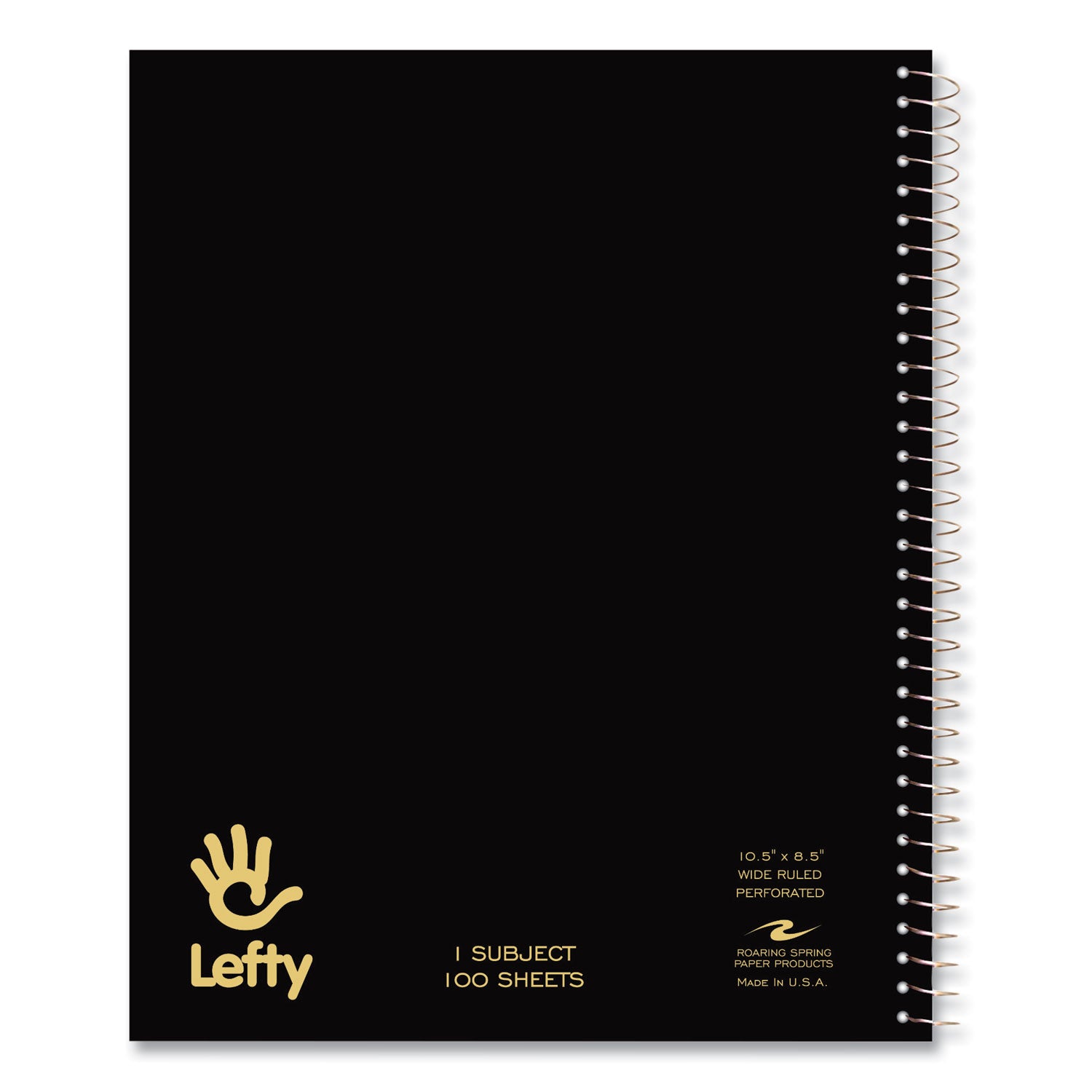 Lefty Notebook, 1-Subject, Wide/Legal Rule, Assorted Cover Colors, (100) 10.5 x 8.5 Sheets, 24/CT, Ships in 4-6 Business Days
