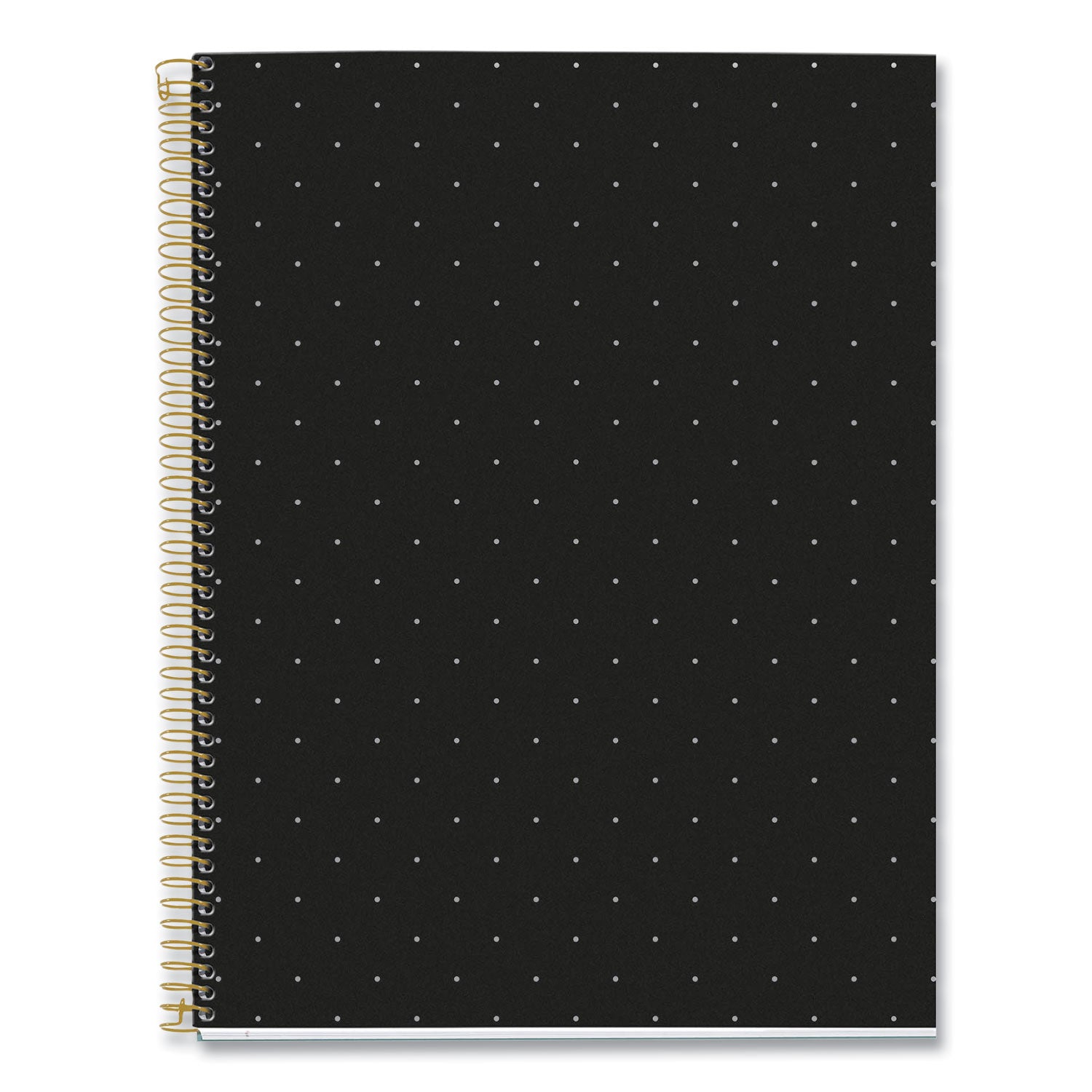 MR M Fashion Notebook, 4-Subject, Med/College Rule, Black Dots Cover, (120) 11 x 8.5 Sheets, 5/CT, Ships in 4-6 Business Days